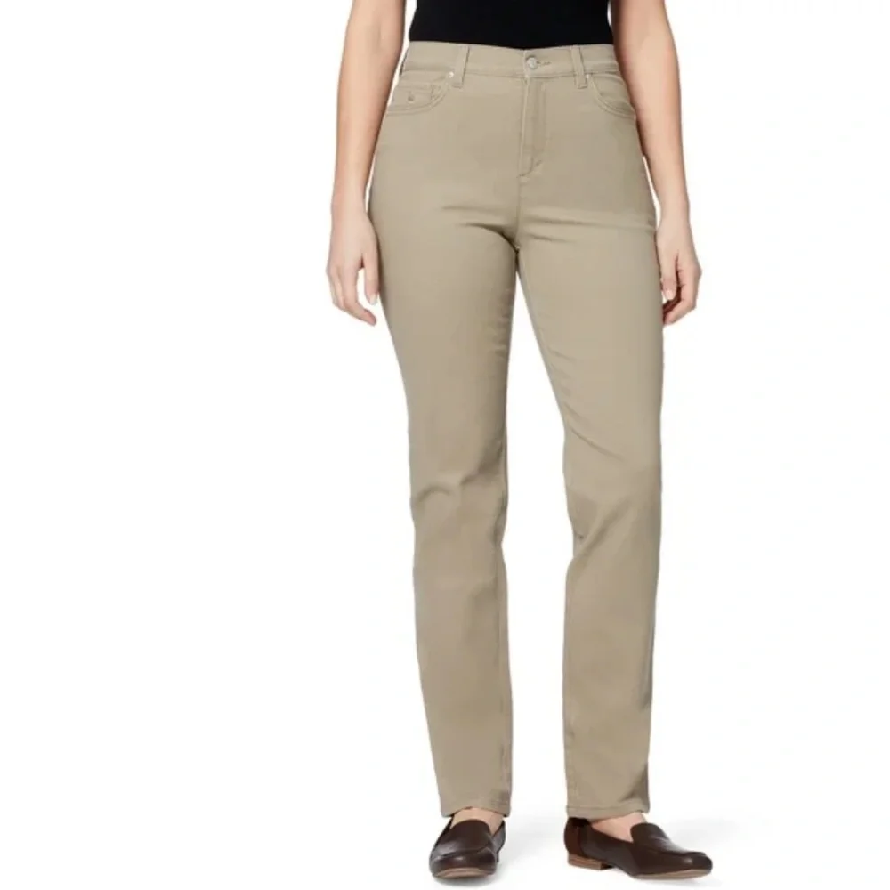 High Rise Amanda Jeans - Tan Pants